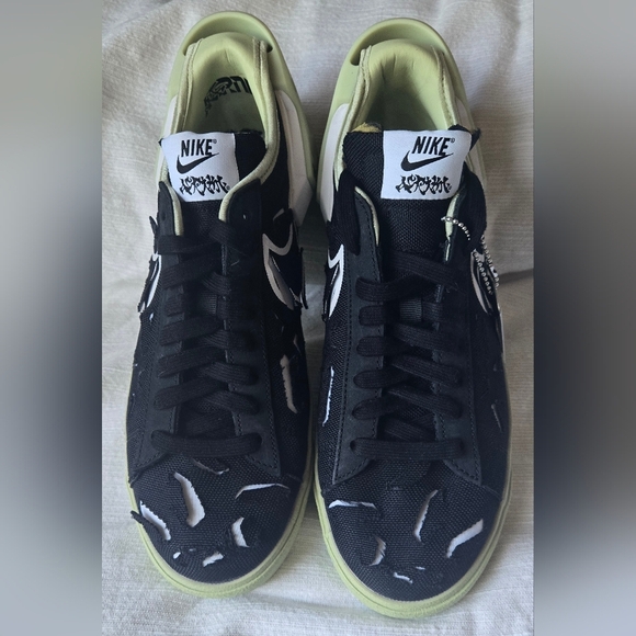 x Blazer Low Black and Green Men's Shoes NWOT - Picture 2 of 6
